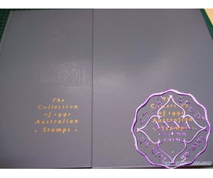 Australia 1991 Deluxe Yearbook Album with all Stamps FV$30.49
